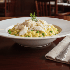 Smoked Haddock, Leek & Pea Risotto