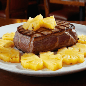 10 oz Gammon Steak with Pineapple